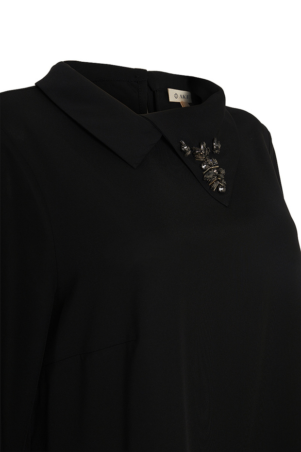 Yaka Detaylı Bluz - 2