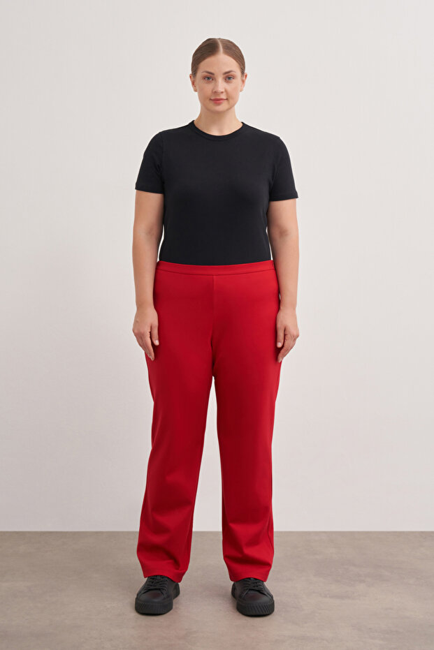 3648112 Örme Rahat Kesim Pantolon - 1