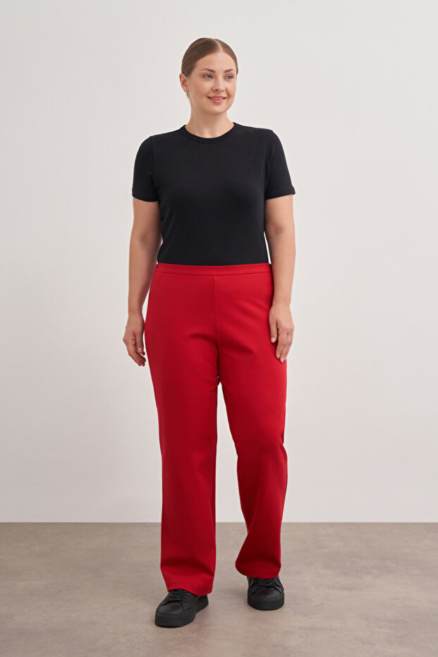 3648112 Örme Rahat Kesim Pantolon - 2