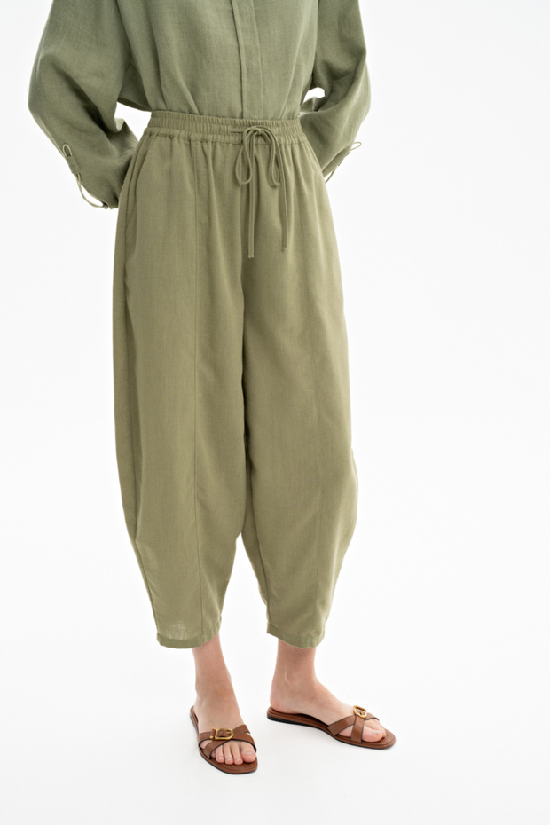 Basic Relaxed Cut Pants - 4