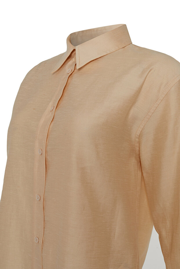 Rahat Kesim Keten Bluz - 2