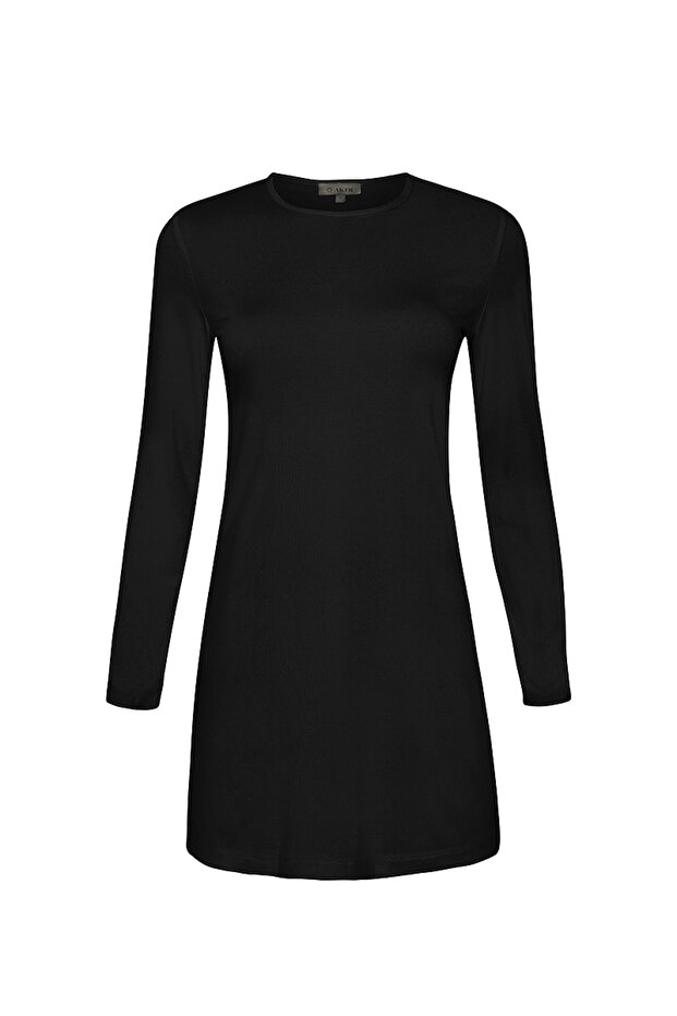 طاقم الرقبة سترة طويلة الأكمام - 1