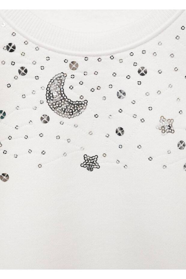 Pul Detaylı Sweatshirt - 6