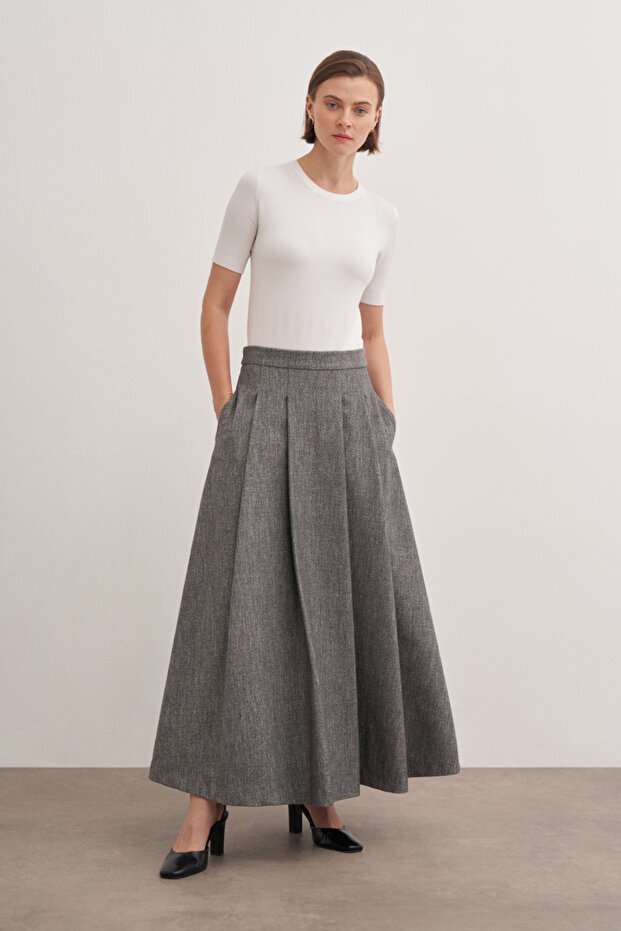 Beli Lastikli Etek - 1