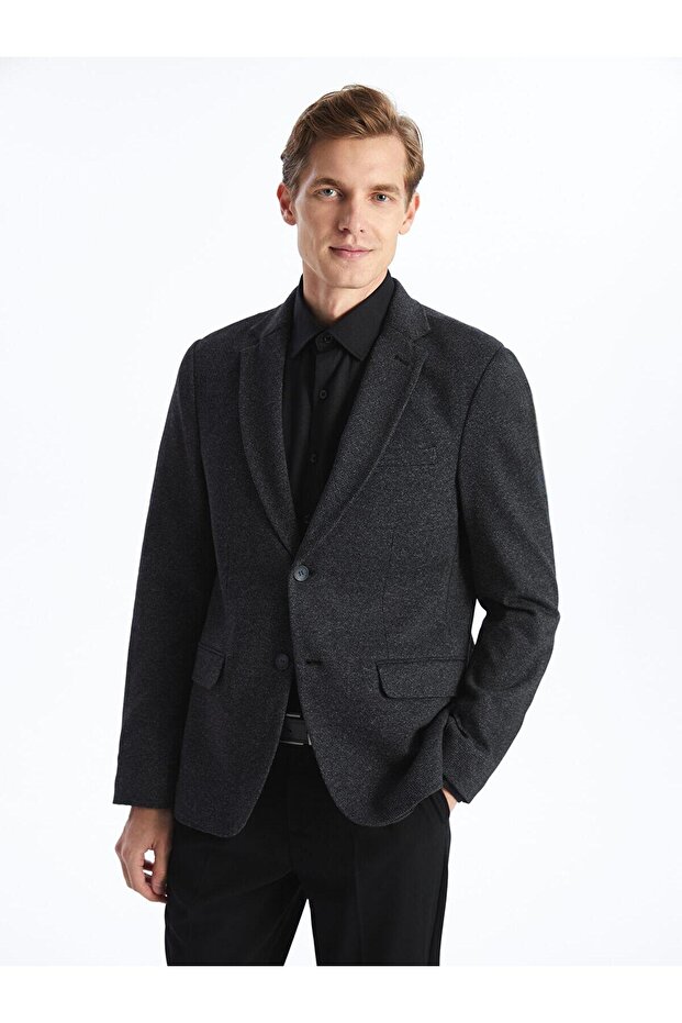 LCWAIKIKI Formal Dar Kalıp Erkek Blazer Ceket - 1