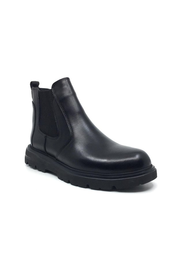 100% Leather Men's Casual Comfortable Lightweight Non-Slip Eva Sole Winter Chelsea Boots Handmade New Season