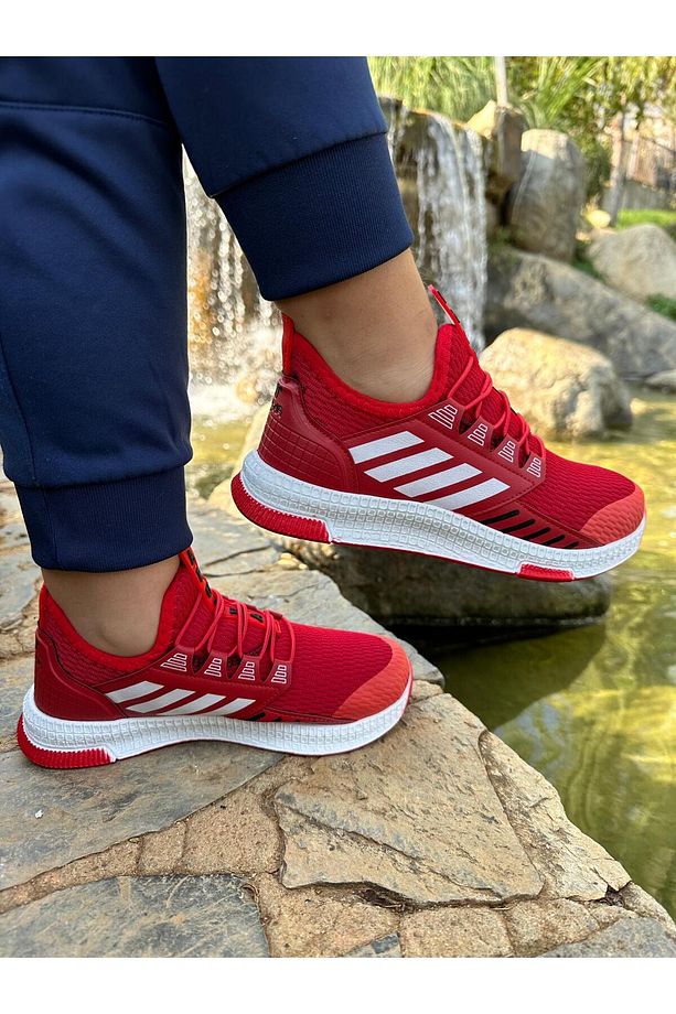 Fileli Yazlık Yürüyüş Ortopedik Rahat Hafif Taban Lastikli Çocuk Spor Ayakkabı Sneaker - 1