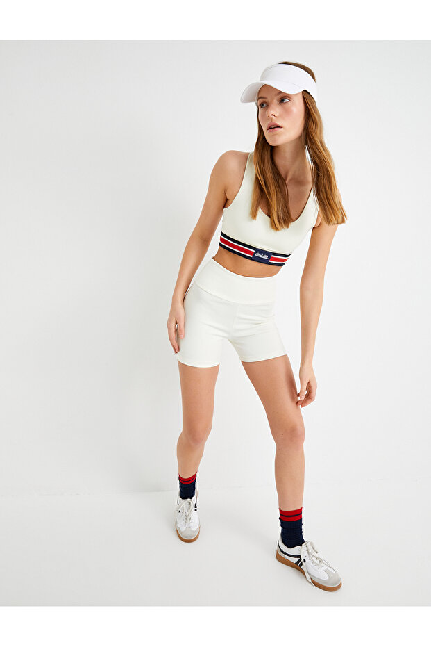 Sports Extra Biker Leggings High Waist Woven Slim Fit