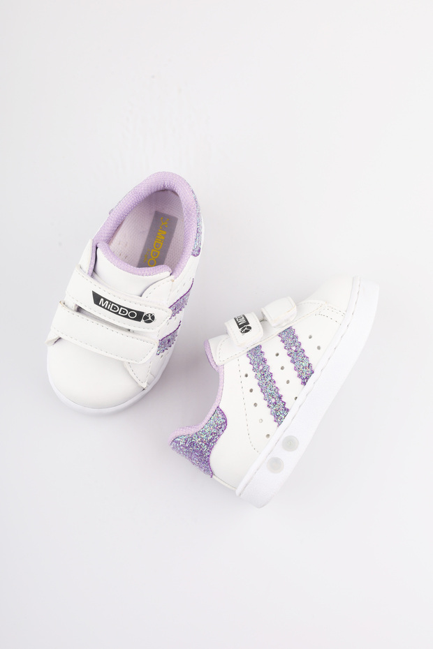 Kız Bebek Ayakkabı Ilk Adım Ayakkabısı Işıklı Bebek Ayakkabısı Kız Bebek Ortopedik Ayakkabı 2024 - 9