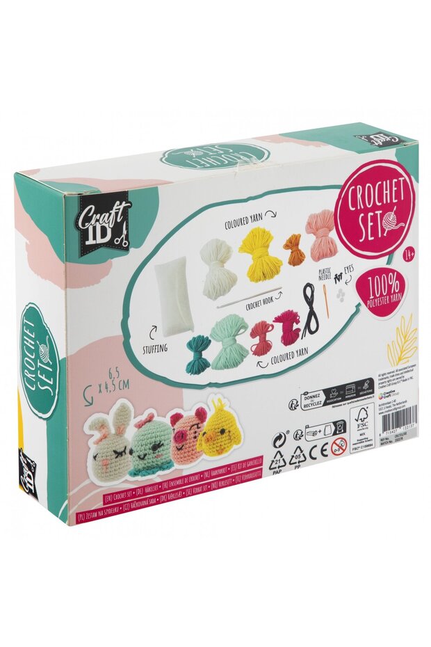 Set creativ de crosetat, Animale, - 2