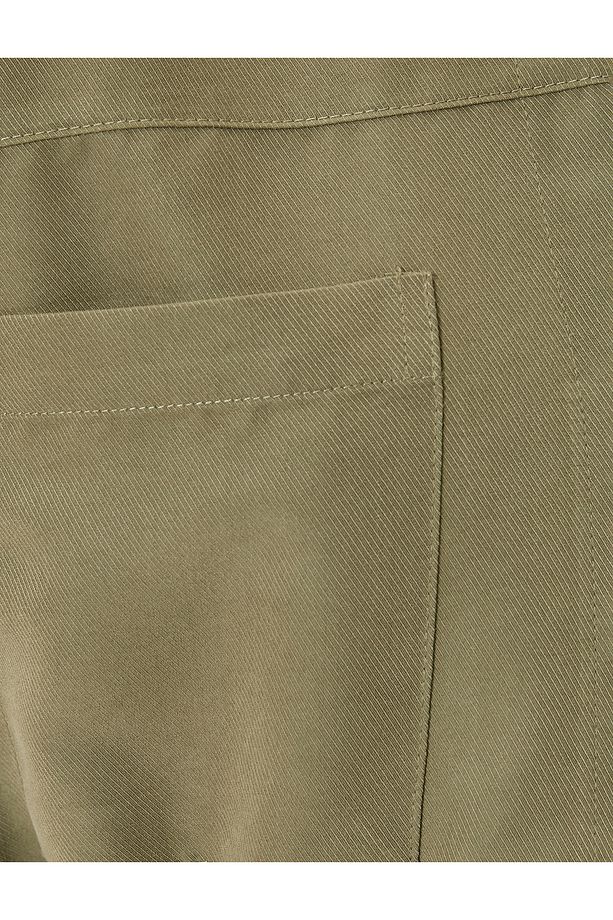Oversize Şort Tulum Gipeli Cep Detaylı Kısa Kollu - 6