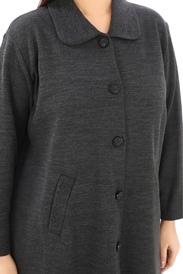 سترة الأم ذات الياقة - 5