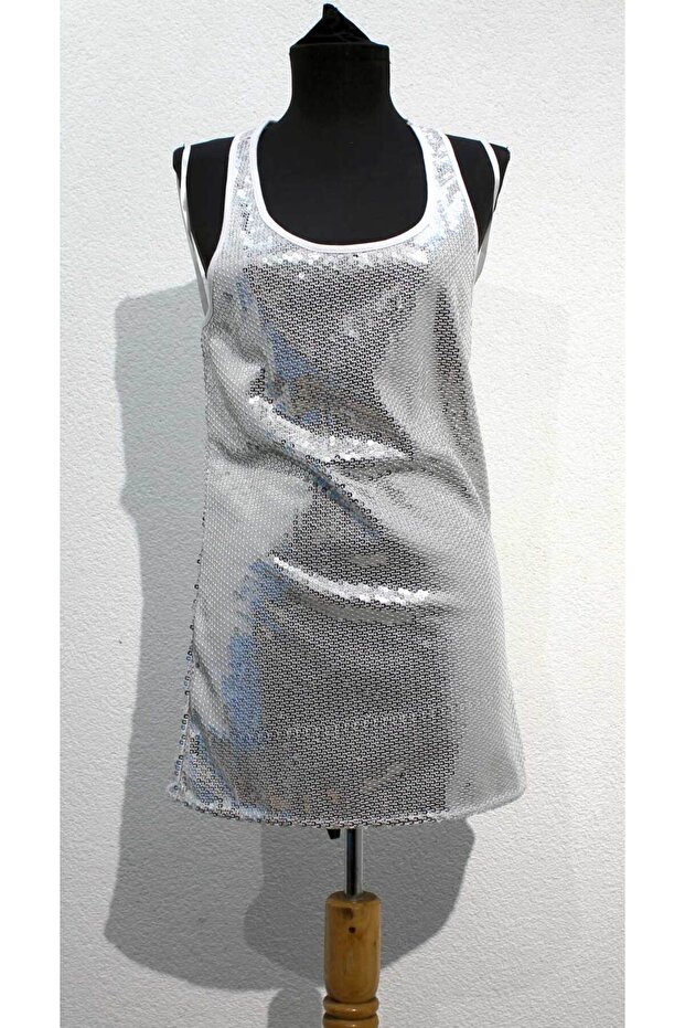 Pullu Top Üst Atlet Body (Gri, M) - 1