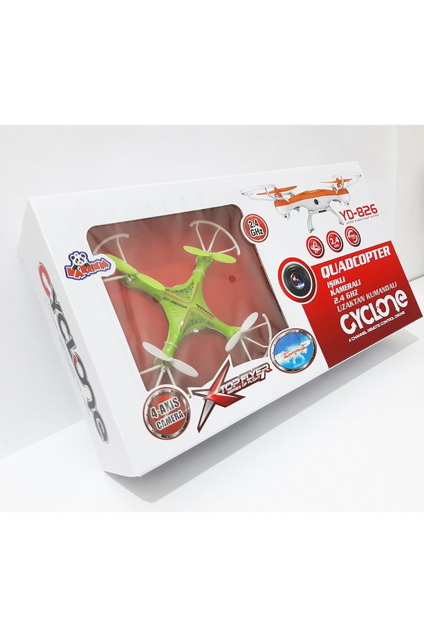 Işıklı Kameralı 2.4 GHZ Uzaktan Kumandalı Drone - 1