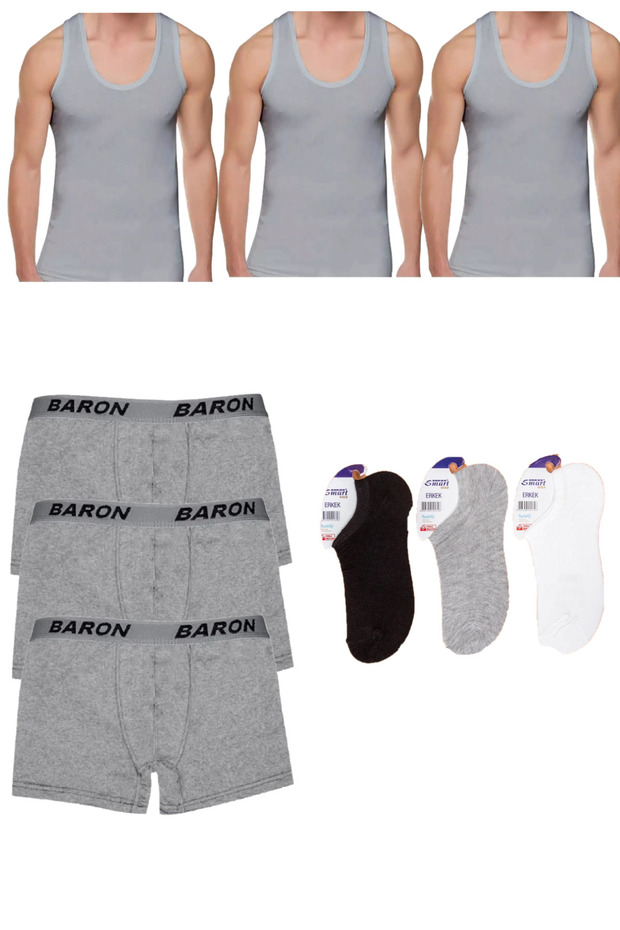 Economical 9-Piece Athlete Boxer Socks Laundry Set
