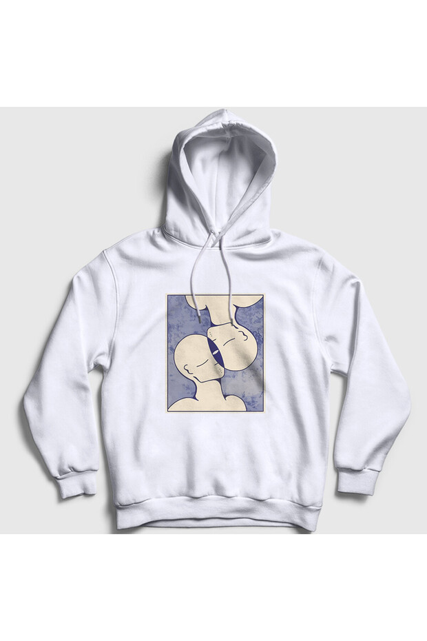 Unisex White Soul Mates Valentine's Day Hooded Sweatshirt 285528Tt