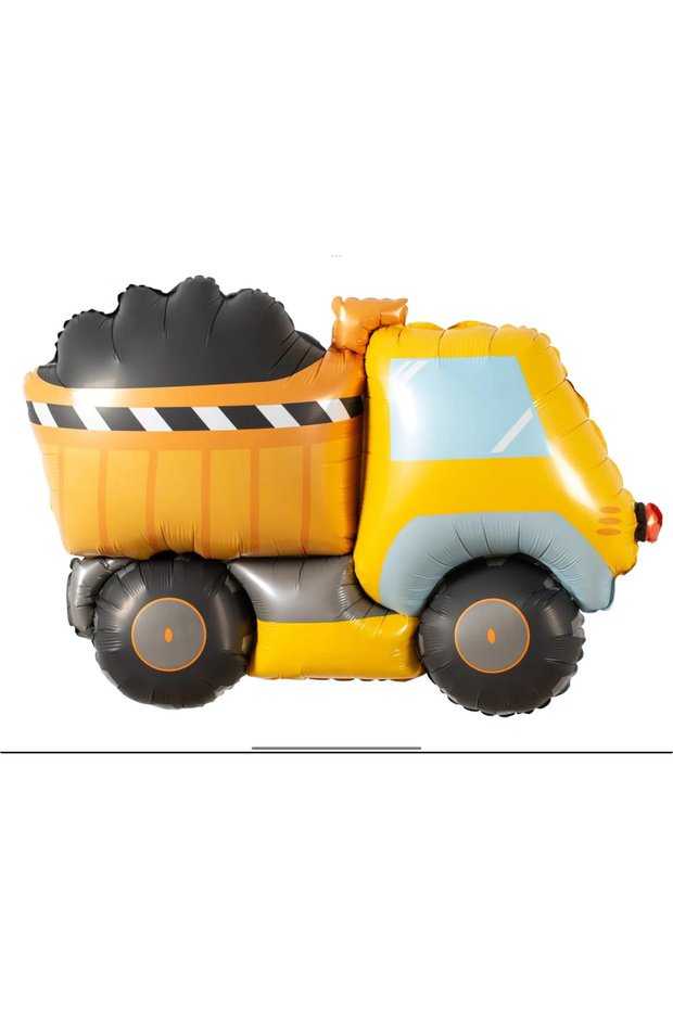 Construction Business Machinery Themed Truck Retro Foil Balloon