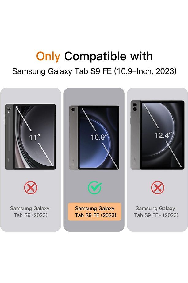 Galaxy Tab S9 Fe/s10 Fe 10.9 Uyumlu Kılıf Akıllı Smart Standlı Arkası Şeffaf Kapaklı X520 - 4