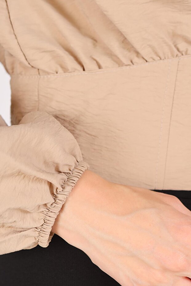 سترة قصيرة من فرو المنك موديل 4296A - بسحاب أمامي - 4