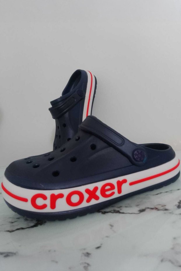 Croxer Navy Blue Men's Orthopedic Doctor Cook Hospital Beach and Casual Home Slippers