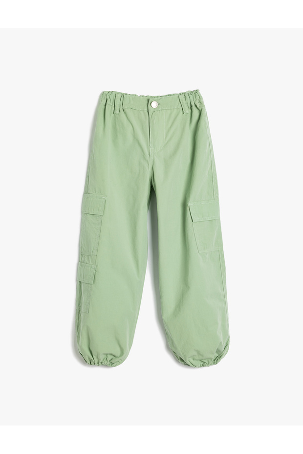 Jogger Jeans Pants Cotton with Cargo Pockets