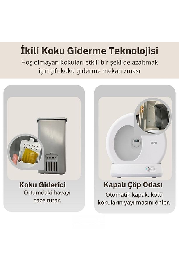 Ucat C10 Pro Kameralı Akıllı Otomatik Kedi Tuvaleti - Güvenli Ve Hijyenik Çözüm - 5