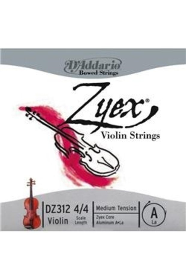 Dz312 Violin Tek Tel, Zyex, 4/4, Medium, A-(La), Aluminum