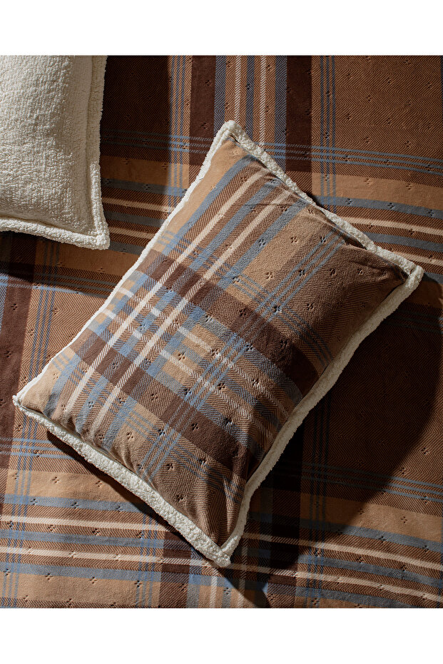 Palloys Sherpa Çift Kişilik Yatak Örtüsü - Bej - 5