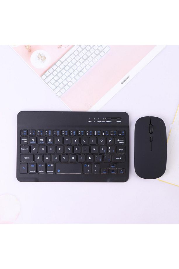 BLUETOOTH + USB WİRELESS KLAVYE MOUSE SETİ SESSİZ ŞARJLI BT+USB MOUSE & KEYBOARD SET - 2