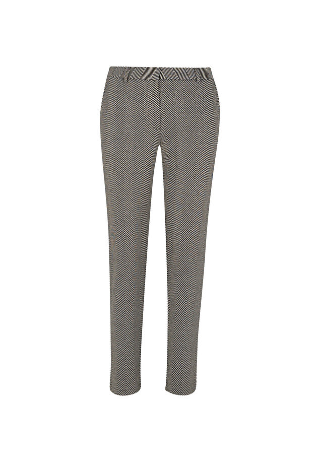ZİGZAG DESEN KUMAŞ PANTOLON - 1