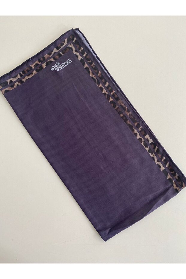 Eșarfă moale digitală cu model leopard - 1