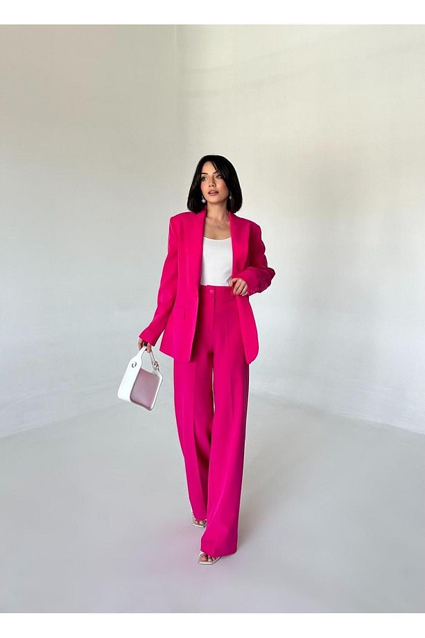 Blazer Takım Elbise Tek Düğme Ceket Pantolon - 3