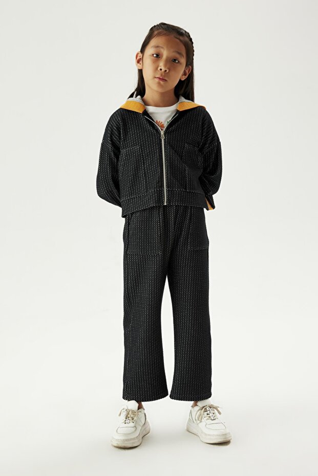 Bg Store Girl's Navy Blue Tracksuit Top 23Fw0Tj4421