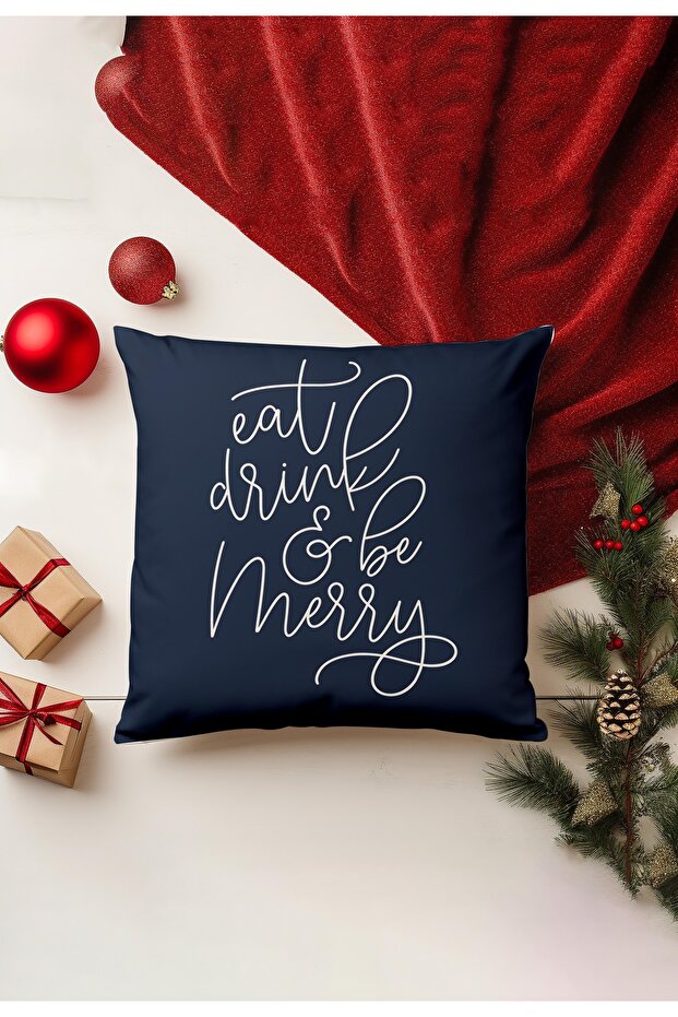 Christmas Themed Throw Pillow Cover / Christmas - Christmas Cushion Cover (Double-Sided Printed - Hidden Zipper)