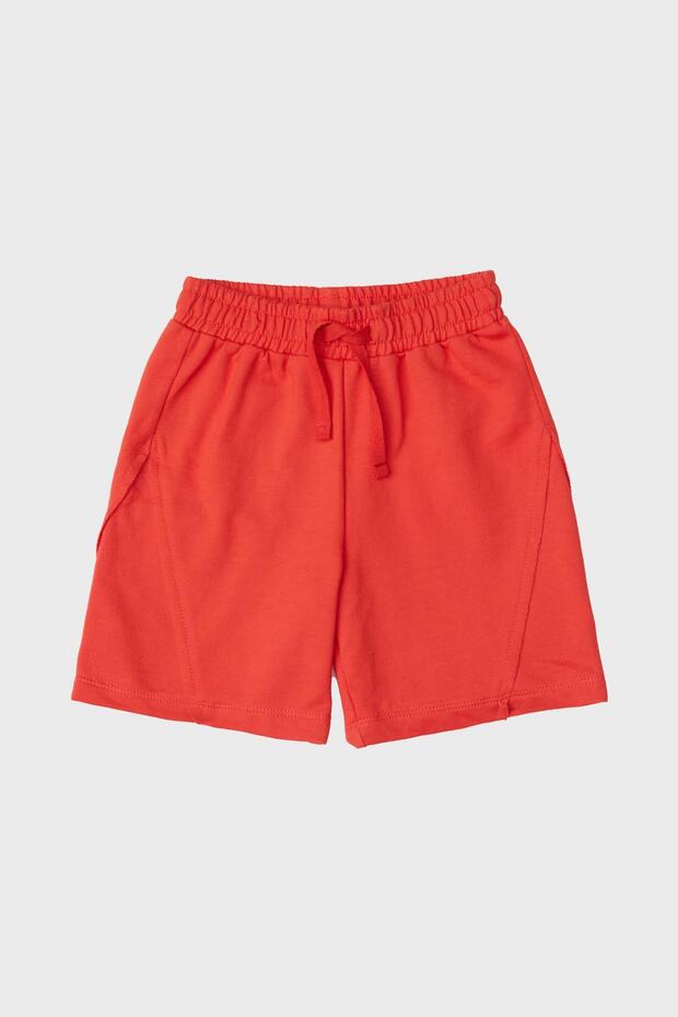 Bg Store Erkek Çocuk Kırmızı Şort - 6