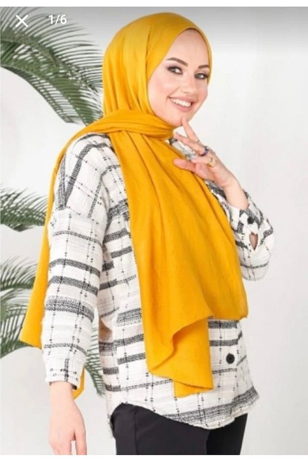 Harem Scarf Amor Şal Safran Rengi - 3