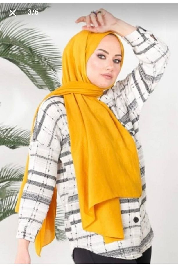 Harem Scarf Amor Şal Safran Rengi - 2