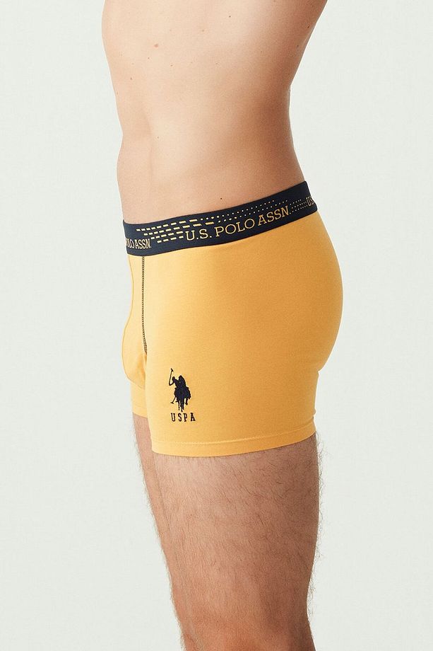 Erkek Saks - Lacivert - Sarı 3 Lü Boxer - 3