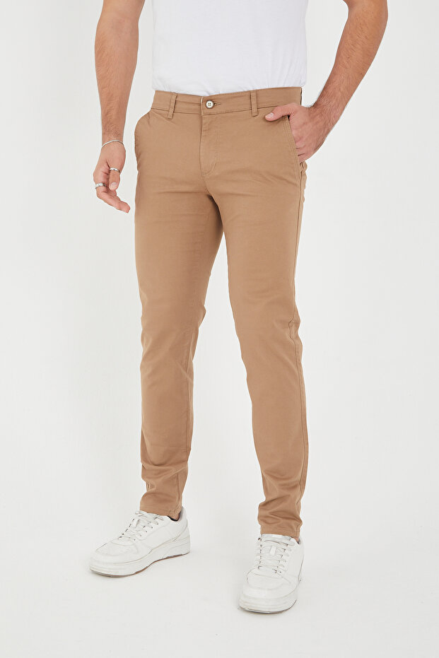Men's Winter Slimfit Fit Lycra Casual Chino Pants
