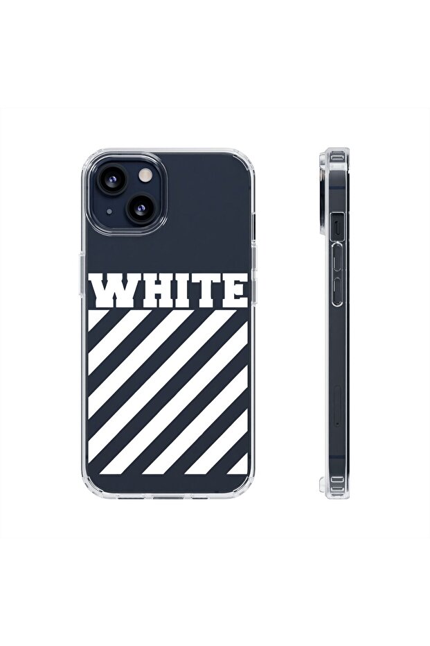 حافظة هاتف آيفون 14 بلس شفافة مطبوع عليها نقوشات شفافة متينة للهاتف - 1