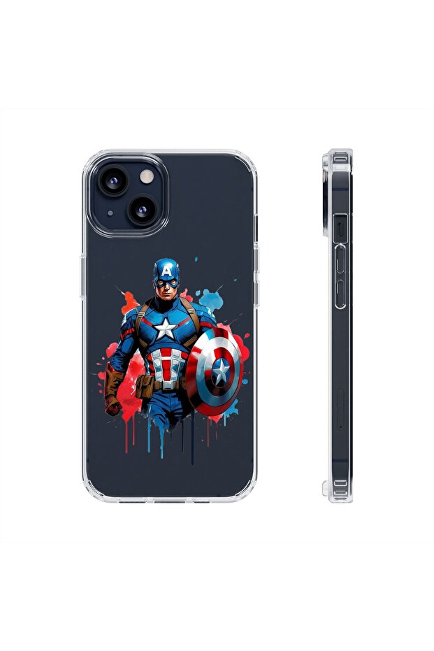 حافظة هاتف آيفون 7 بلس/ 8 بلس شفافة مطبوعة بنقوش شفافة ومطبوعة على الهاتف - 1