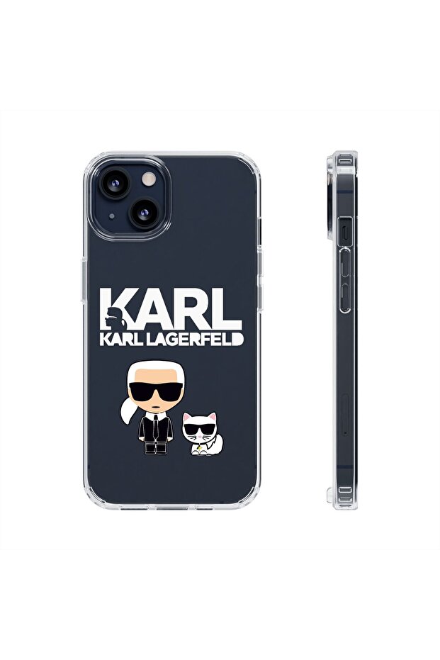 حافظة هاتف آيفون 15 شفافة مطبوعة حافظة هاتف متينة بنمط - 1