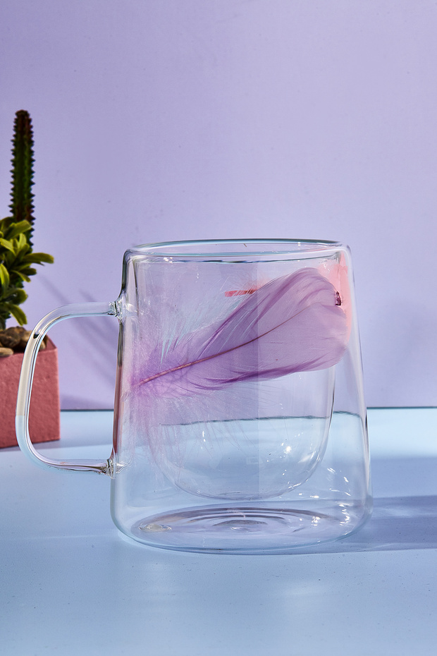 Double Feather 250 ml Cidarlı Kupa - 1