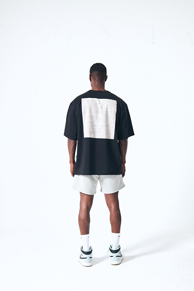 “Rules” Arka Kumaş Baskılı Oversize - 4