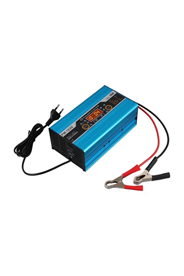 Pm-1230 12 Volt Max 30 Amper Lcd Ekranlı Kuru - Asit - Jel Akü Şarj Cihazı - 3