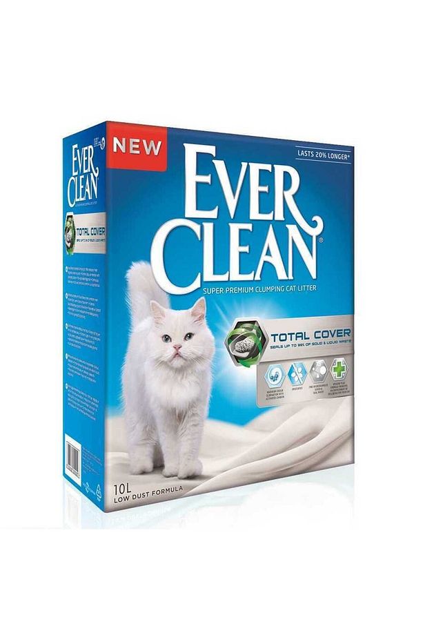 EverClean Total Cover Fine Grained Cat Clumping Kedi Kumu 10Lt - 1