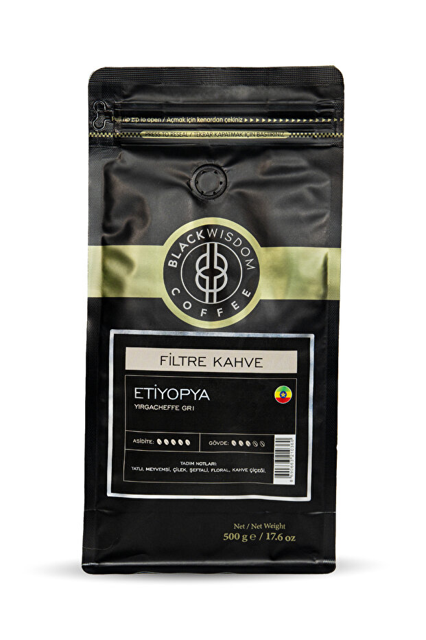 إثيوبيا - قهوة Yirgacheffe Gr1 المفلترة 500 غ