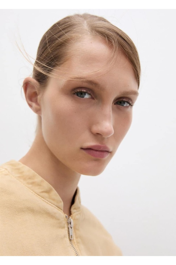 Denim bomber ceket - 7