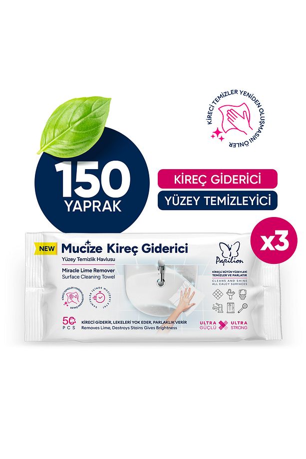 Easy Clean XXL Kireç Temizleyici Yüzey Temizlik Havlusu 150 Yaprak - 1