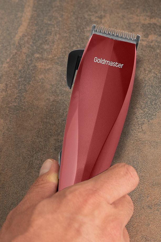 Ruby Sessiz Çalışan Güçlü Motor Paslanmaz Çelik Bıçaklı Kırmızı Saç Ve Sakal Şekillendirme Makinesi - 2